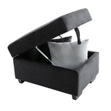 Black Sleeper Sectional Sofa