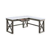 Grey Writing Desk w/Lift Top in Marble Top