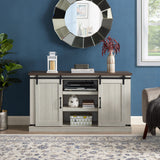Classic Farmhouse Media TV Stand Entertainment Console