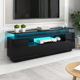 Modern, Stylish Functional TV stand with Color Changing LED Lights