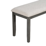 Grey 6-Piece Dining Table and Chair Set