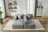 Beige Chenille Compressible Sofa