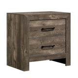 Nightstand Natural Tone Faux Wood Veneer
