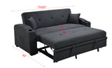 Pull Out 3 in 1 Convertible Modern Sofa Sleepert, Cup Holders, Pillows and Pockets