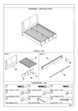 California King Size Bed Faux Leather Upholstered