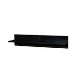 Black Stylish Functional TV stand, 5 Pieces Floating TV Stand Set, High Gloss Wall Mounted Entertainment Center with 16-color LED Light Strips for 75+ inch TV, Black