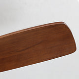 Low Profile Ceiling Fan With Lights 3 Carved Wood Fan Blade Noiseless Reversible Motor Remote Control With Light