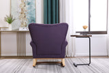 Lavender Purple high Back Rocking Chair