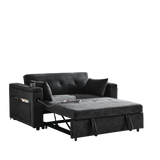 Pull-Out Sleeper Sofa Bed Double Seat Recliner Sofa Bed