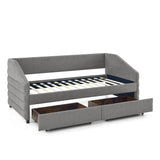 Twin Size Daybed with Two Drawer Trundle