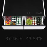 Modern Smart Coffee Table with Built-in Fridge, Bluetooth Speaker