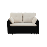 Modern Convertible Sofa Bed w/2 Removable Armrests w/USB Power Port