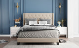 Queen Upholstered Platform Bed