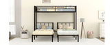 Twin over Twin & Twin Bunk Beds for 3