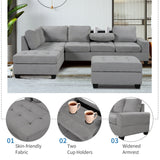 Modern Sectional Sofa with Reversible Chaise