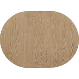 5-Piece Farmhouse Dining Table Set Wood Round Extendable Dining Table