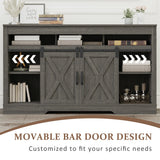Dark Gray Farmhouse tv stand / Storage Cabinet