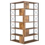 7-Tier Bookcase Home Office Bookshelf