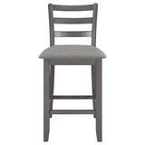 5-Piece Wooden Counter Height Dining Set with Padded Chairs