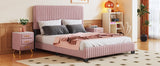 Queen 3-Piece Bedroom Set Upholstered Platform Bed