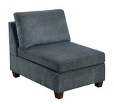 Grey Sectional 6pc Couch Set Corner L