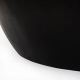 Contemporary solid wood round coffee table
