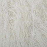 White Glam Faux Fur 5 Foot Bean Bag