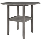 Farmhouse 3 Piece Round Counter Height Kitchen Dining Table Set