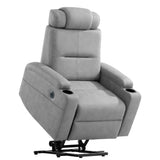 Power Lift Recliner Chair - USB Charge Port (Light Gray)