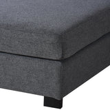 3 Piece U shaped Sofa with Removable Ottomans