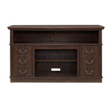 Traditional TV Media Stand Farmhouse Rustic Entertainment Console