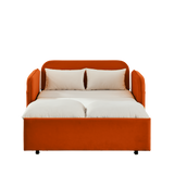 Convertible Sofa Bed w/2 Removable Armrests w/USB Power Port