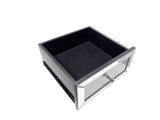 Silver Mirrored Nightstand