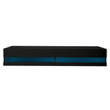 Wall Mounted Floating 80" TV Stand with 20 Color LEDs