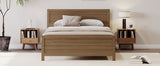 Wood Platform Bed Frame with Headboard