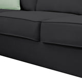Black  Sectional Sofa Couch