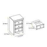 Silver Mirrored Nightstand