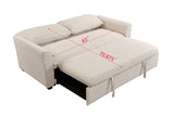 Sleeper Sofa Bed, Modern Fabric Loveseat Futon Sofa Couch w/Pullout Bed