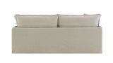 Beige Linen Sofa with 2 Pillows