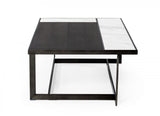 Grey Modern Ceramic & Grey Walnut Coffee Table