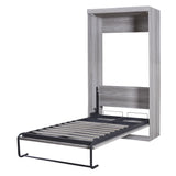 Gray Twin Size Murphy Bed that Transforms into a Cabinet
