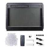 60 inch Electric Fireplace Media TV Stand With Sync Colorful LED Lights