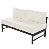 multi-person outdoor sofa set, suitable for gardens, backyards, and balconies.
