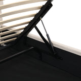 Queen size Upholstered Platform bed with a Hydraulic Storage System