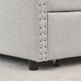 Queen Size Daybed with Drawers Upholstered Tufted Sofa Bed