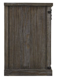 60 Inch Wooden TV Media Entertainment Center, 2 Barn Sliding Doors, Brown