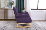 Lavender Purple high Back Rocking Chair