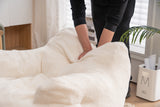Soft Fabric Tufted Foam Bean Bag Chair