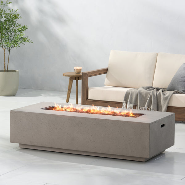 RECTANGLE FIRE TABLE TANK OUTSIDE