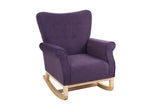 Lavender Purple high Back Rocking Chair